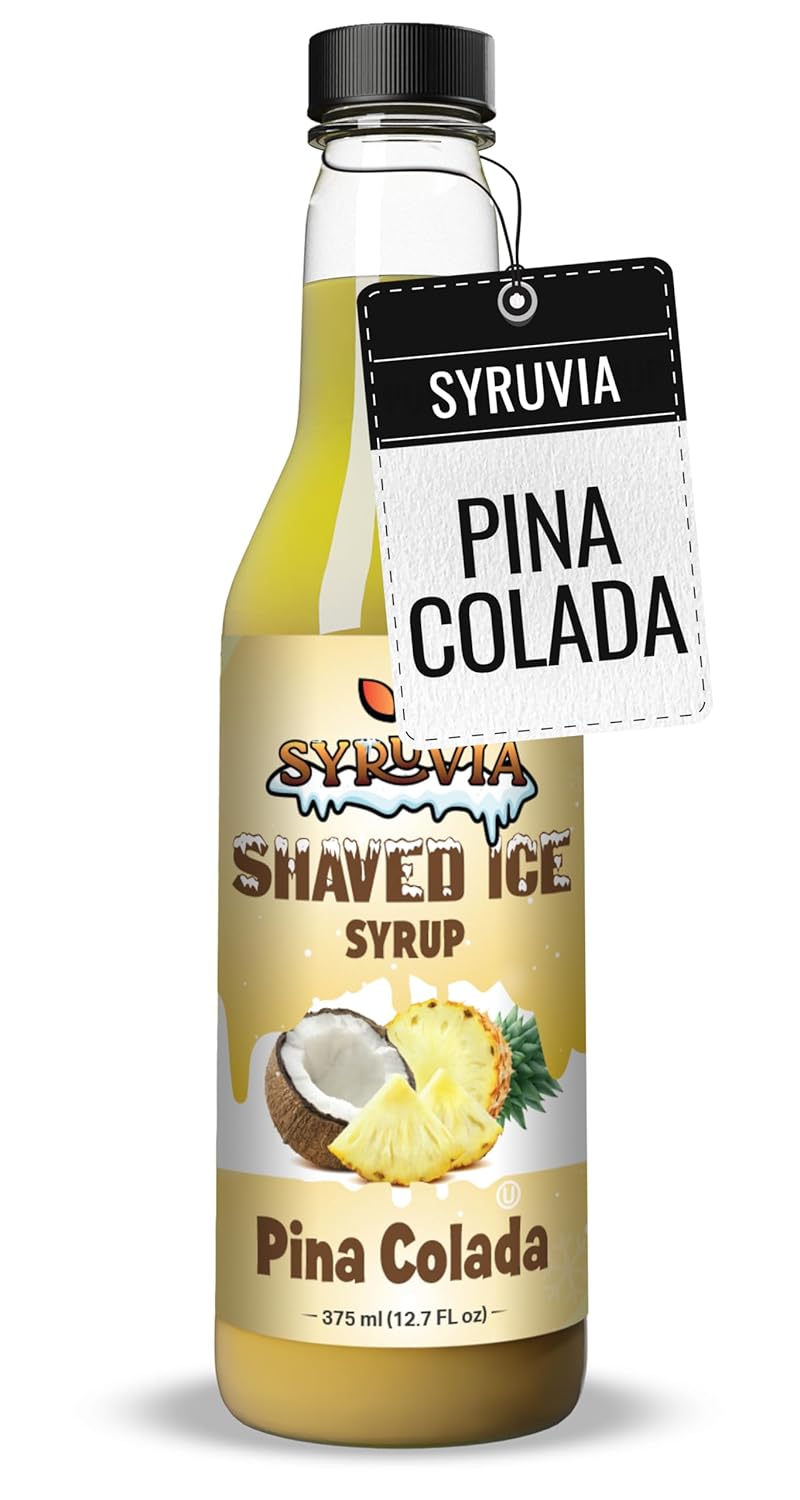 Pina Colada Snow Cone Syrup 12.7oz - Kosher & Dairy-Free