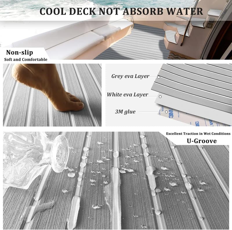 DIY Marine Foam Flooring - Non-Slip Faux Teak for Boats