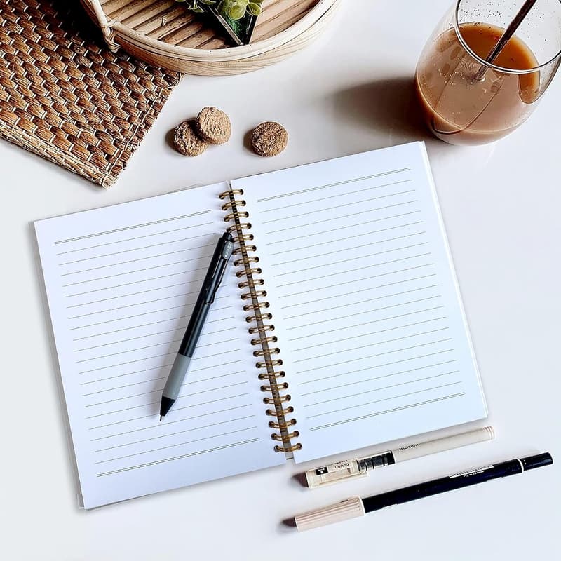 Boss Lady Watercolor Spiral Notebook for Women, 6