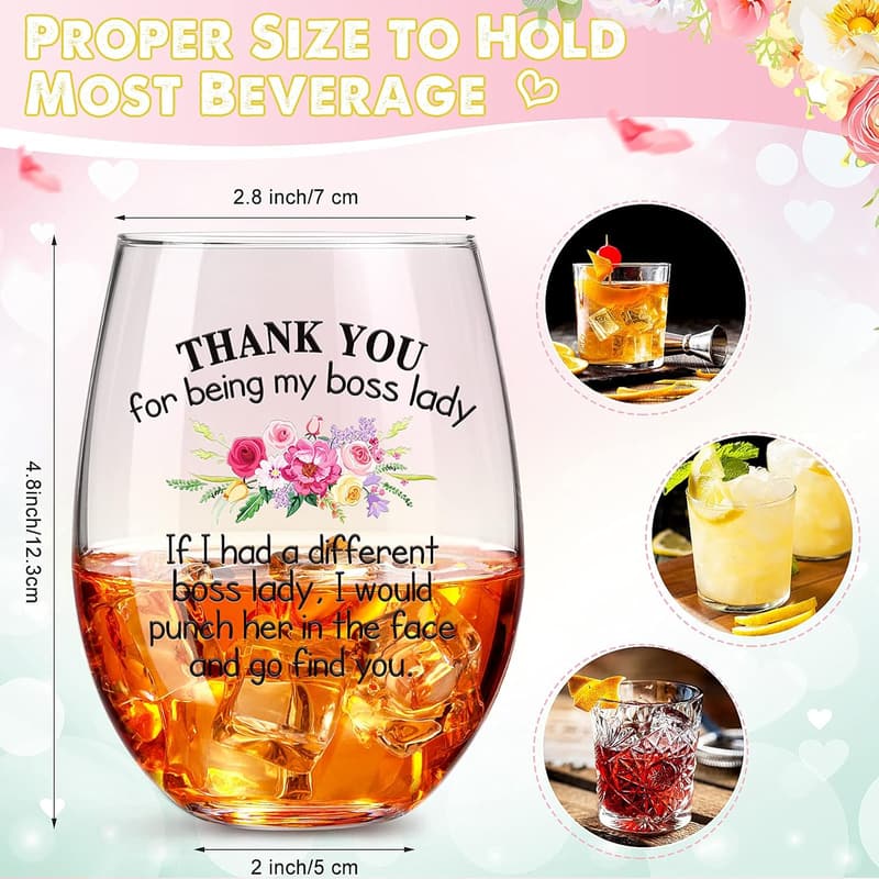 Thank You Wine Glass for Teacher - Graduation Gift