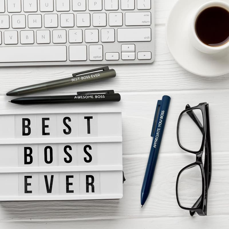 Boss Day Gift Set: 3pk German-Made Ballpoint Pens for Men