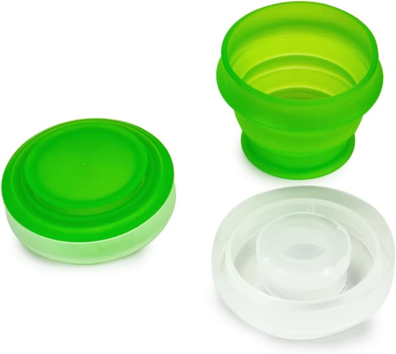 Portable Silicone Collapsible Camping Cups Set (2-Pack)