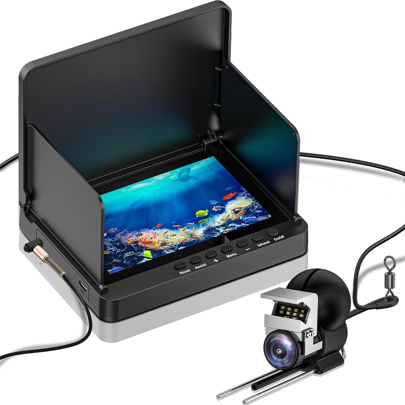 Portable Underwater Fishing Camera with Infrared Night Vision