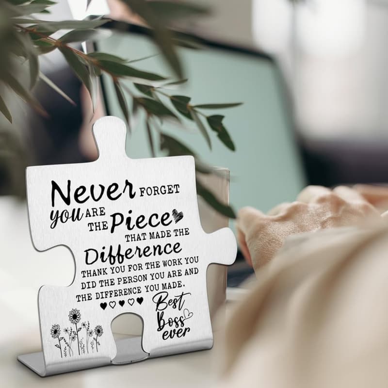 Thank You Boss Plaque – Appreciation Gift for Retirement