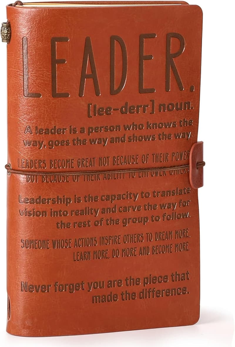 Thank You Gift for Boss - Leather Planner for Farewell or Retirement