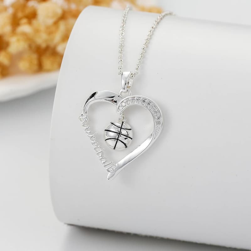 Sport Necklace for Teens - Volleyball/Basketball/Softball, 16