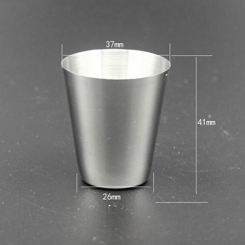 Stainless Steel Shot Cups with PU Leather Case for Travel