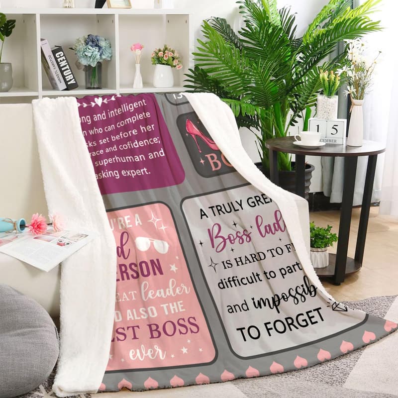 Boss Day Throw Blanket for Women - 50