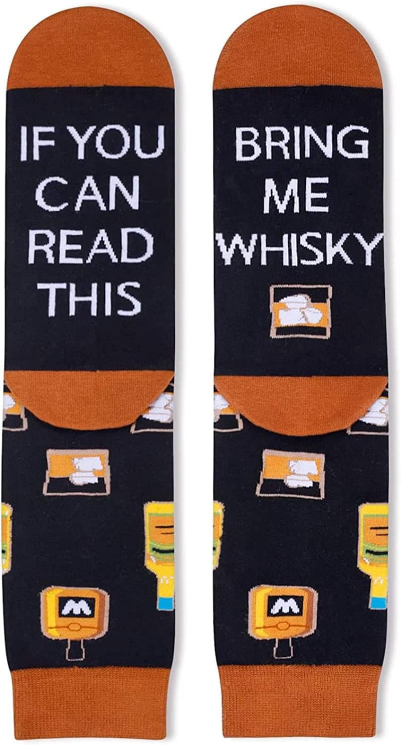 Whiskey Gift Set for Men – Fun Coffee & Beer Socks