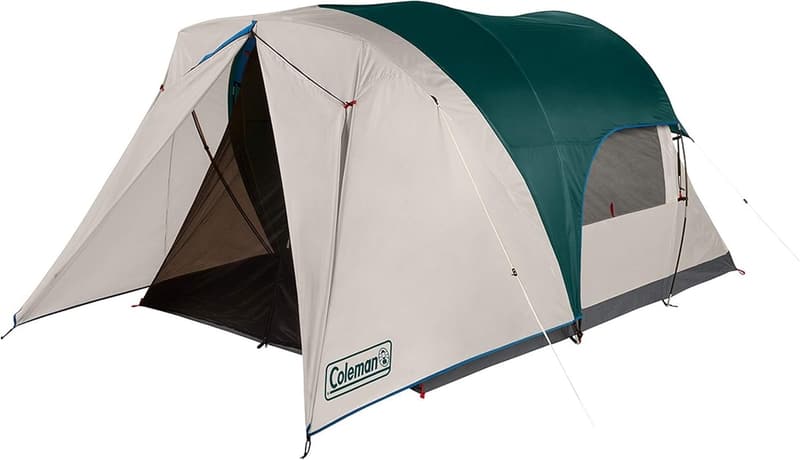 Coleman Weatherproof Cabin Tent for 4-6 People with Screened Porch