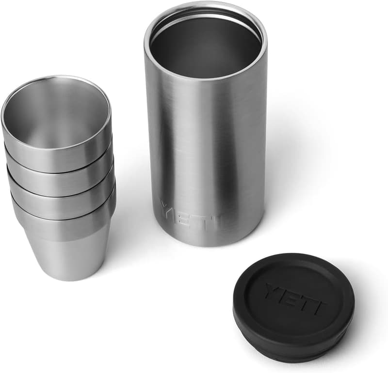 YETI Shot Glass Set with Carrying Case, 4 Pieces