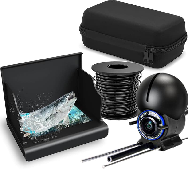 HD Underwater Fishing Camera with Night Vision and 50ft Line