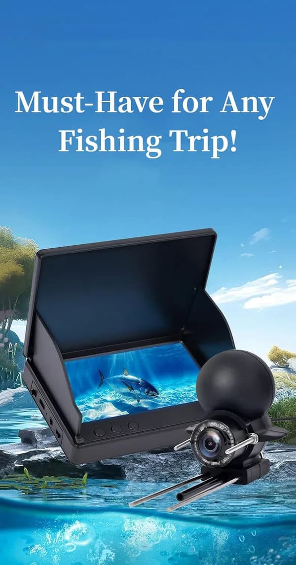 HD Underwater Fishing Camera with Night Vision and 50ft Line