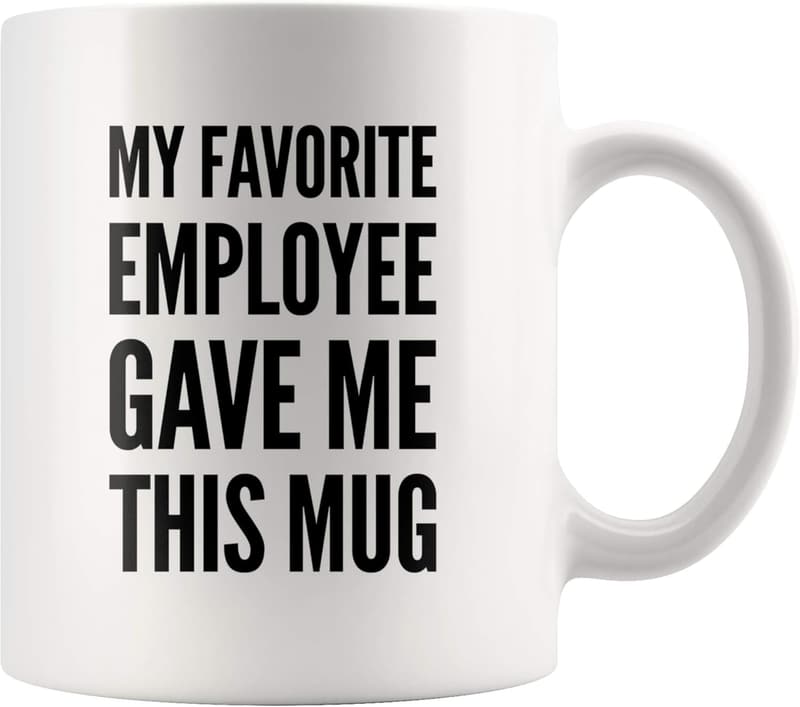 Funny Boss Mug - Ceramic Drinkware Gift from Employees (11 oz)