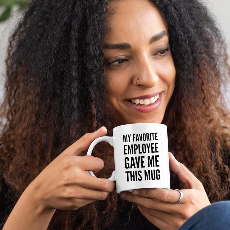 Funny Boss Mug - Ceramic Drinkware Gift from Employees (11 oz)