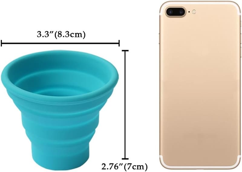 Collapsible Silicone Travel Cup for Camping and Hiking