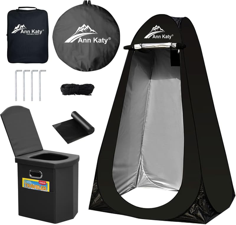 Portable Outdoor Privacy Tent for XL Portable Toilet