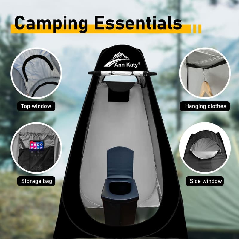 Portable Outdoor Privacy Tent for XL Portable Toilet