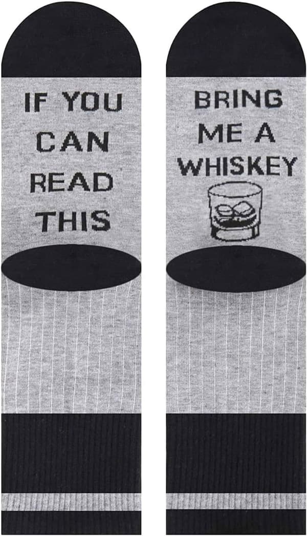 Funny Socks for Drink Lovers - Scotch & Beer Gifts for Men