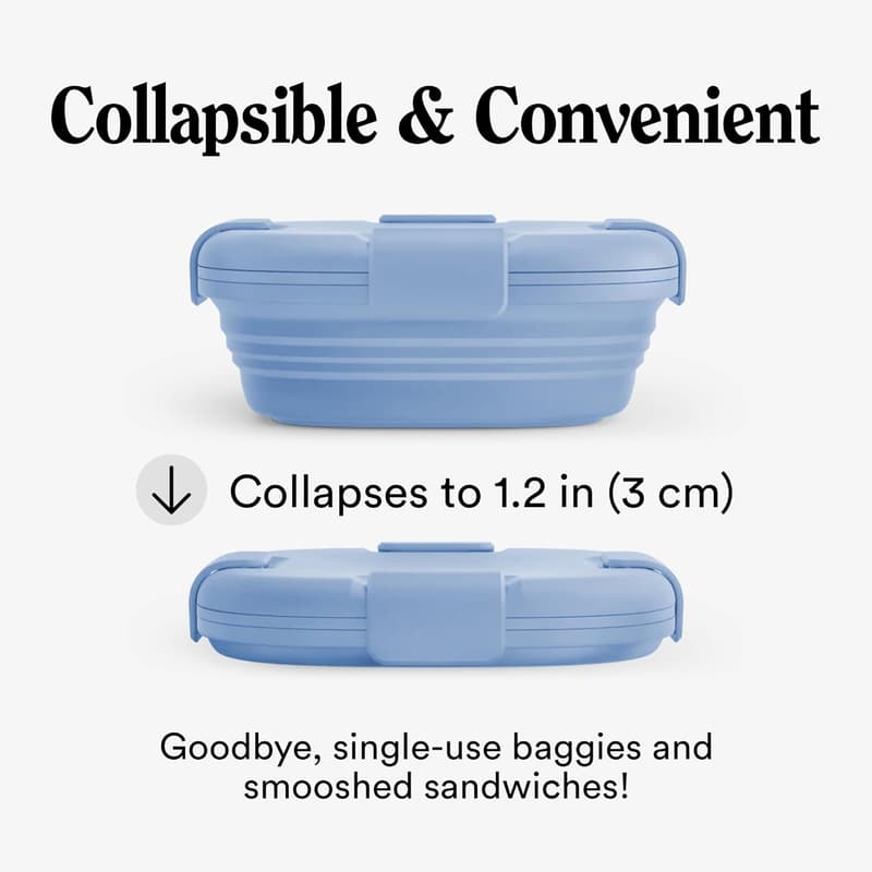 Stojo Collapsible Steel Sandwich Box Set - Reusable Food Storage