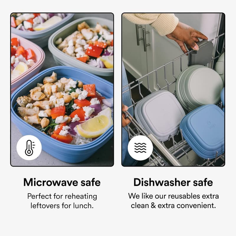 Stojo Collapsible Steel Sandwich Box Set - Reusable Food Storage