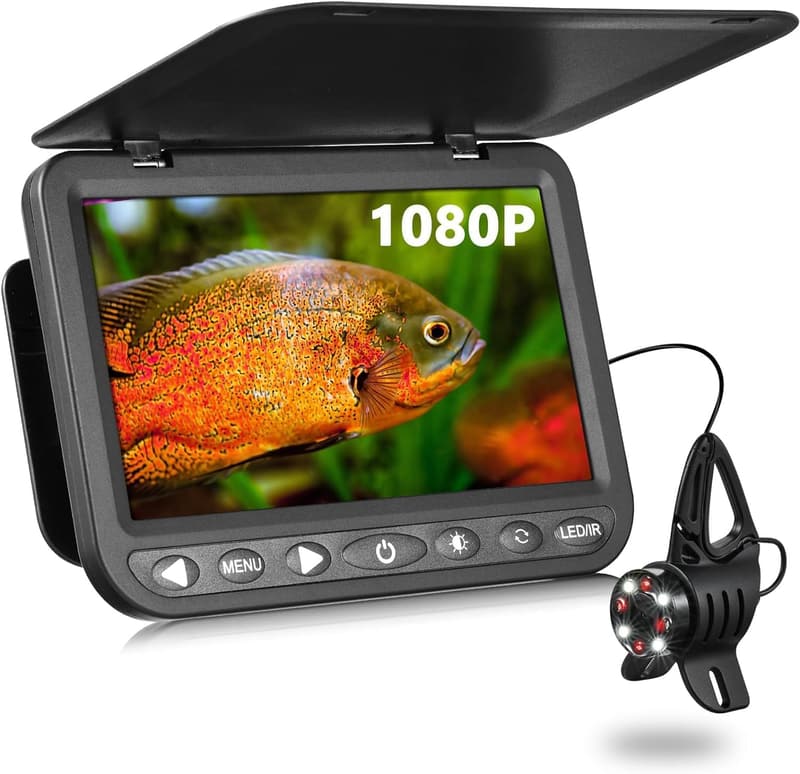 HD 1080P Underwater Fishing Camera with 10,000mAh Battery