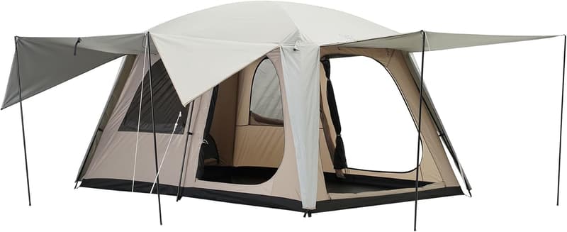Large Family Cabin Tent for 4-6 Persons - Waterproof Glamping Tent