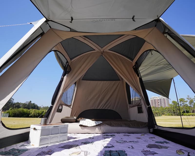 Large Family Cabin Tent for 4-6 Persons - Waterproof Glamping Tent