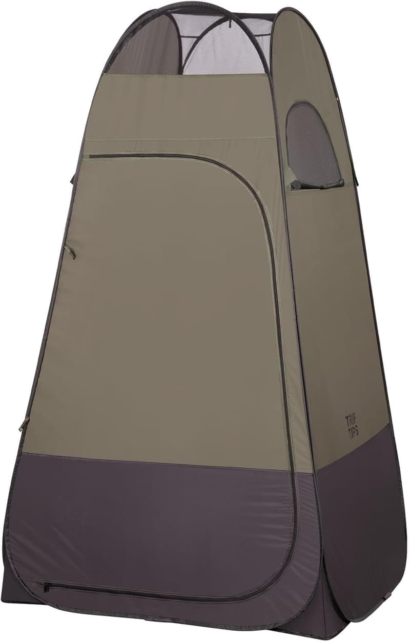 Portable Privacy Shower Tent with Mesh Window, 6.9 FT, UPF 50+