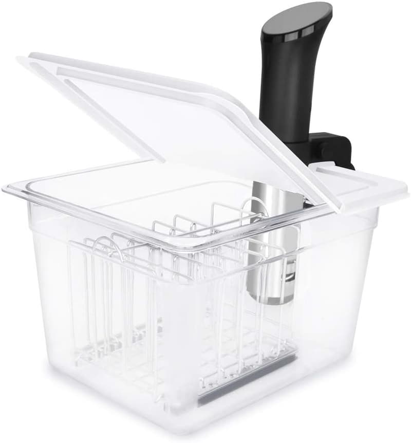 12 Qt Sous Vide Container with Collapsible Lid & Rack