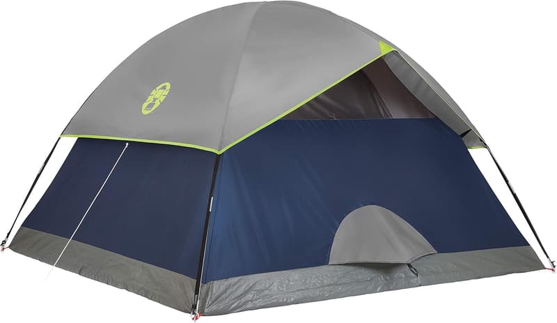 Coleman Sundome Camping Tent with Rainfly, 4-Person Capacity