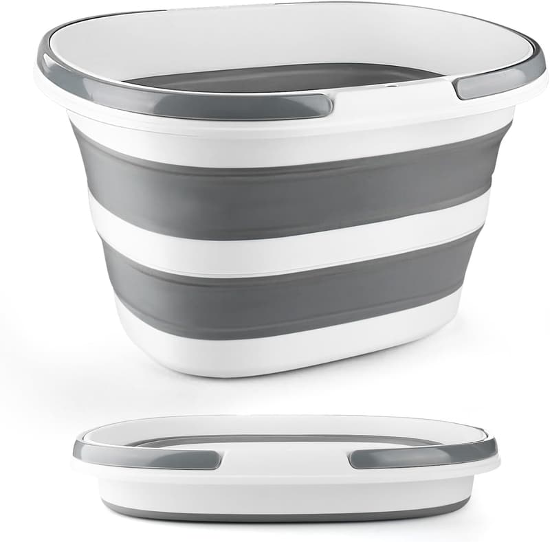 Collapsible 16L Silicone Mop Bucket for Cleaning Supplies
