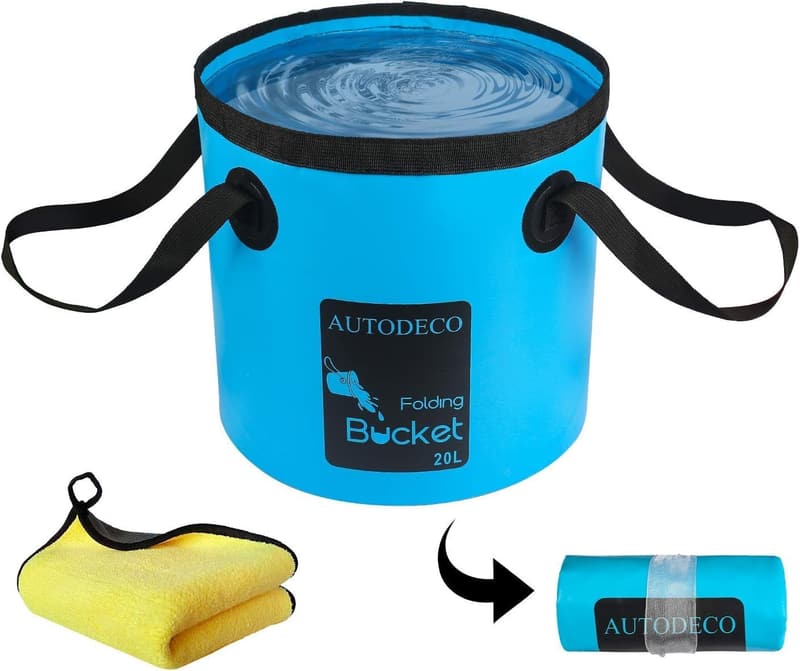 Portable 5-Gallon Collapsible Water Bucket
