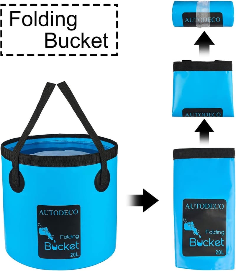 Portable 5-Gallon Collapsible Water Bucket