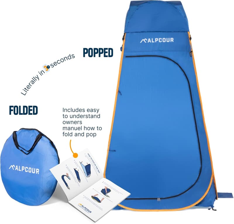 Portable Privacy Tent - Waterproof Changing Room for Camping