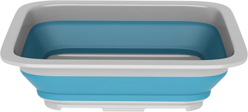 Blue 7.27L Collapsible Wash Bin for Camping & Cleaning