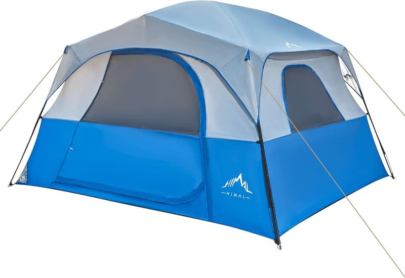 6-Person Waterproof Camping Tent - Easy Setup, Double Layer