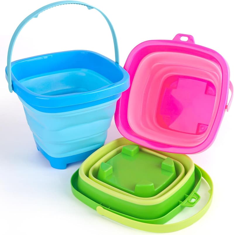 Kids' Collapsible Beach Bucket for Summer Activities