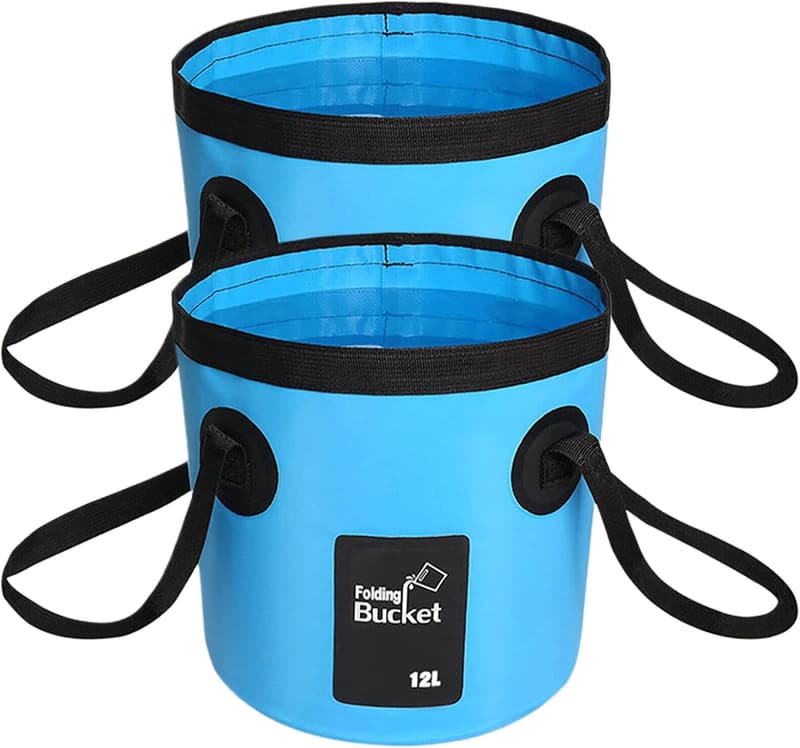 Portable Collapsible Water Bucket Set for Outdoor Activities