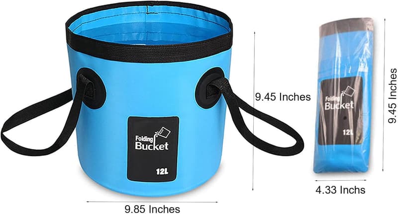 Portable Collapsible Water Bucket Set for Outdoor Activities