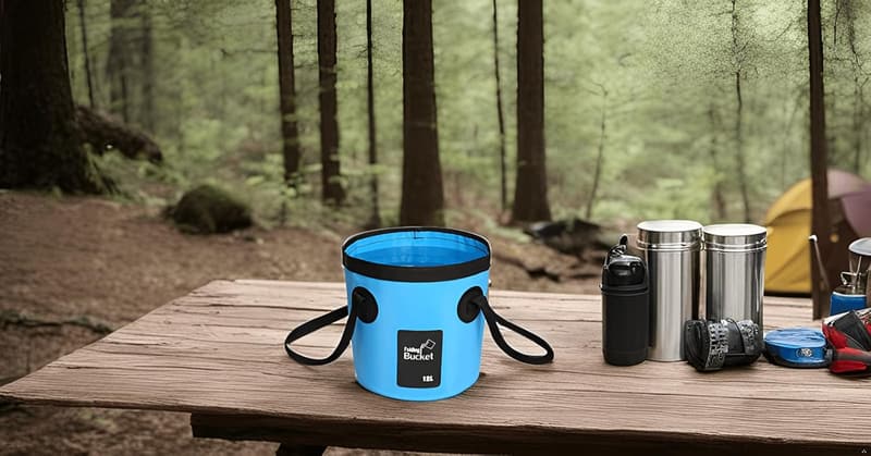 Portable Collapsible Water Bucket Set for Outdoor Activities