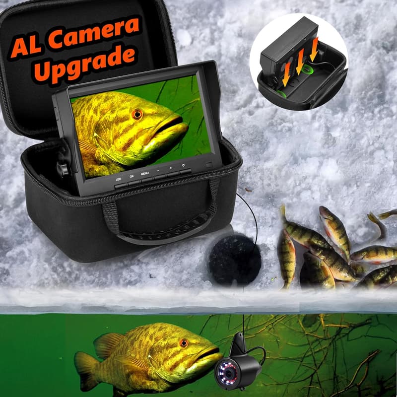 2025 Underwater Fishing Camera - 7'' Portable 1200TVL for Ice Fishing
