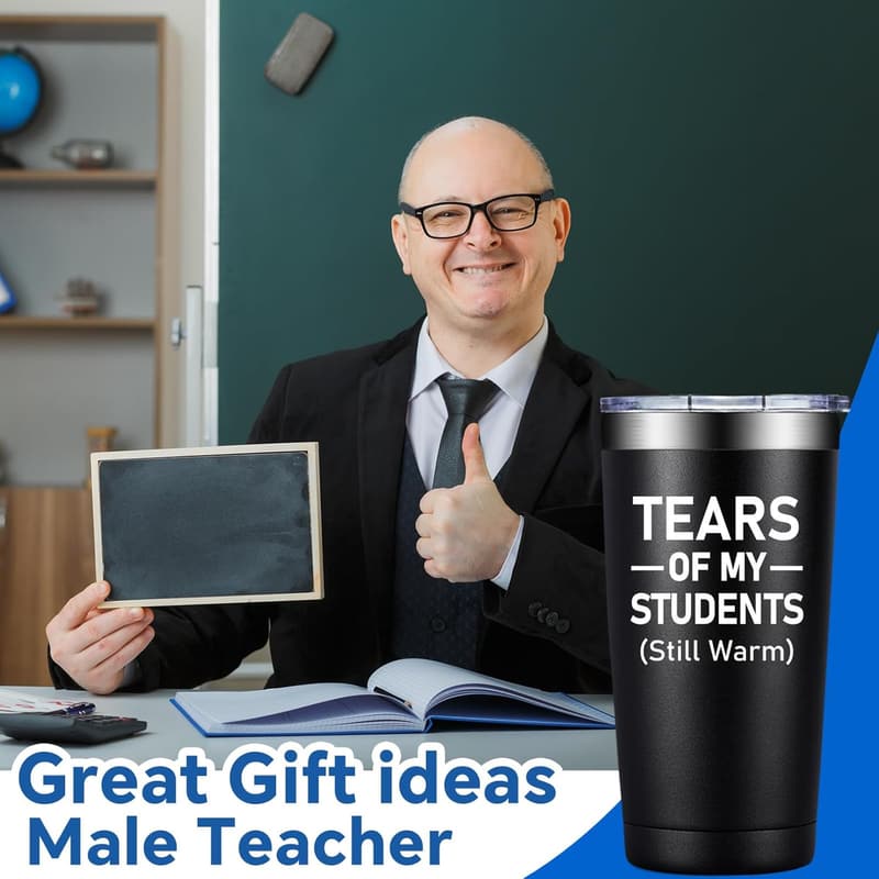 Teacher Appreciation 20oz Tumbler - Gift for Male Teachers
