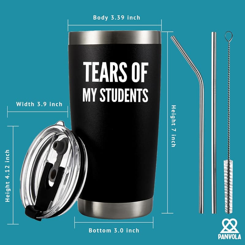 Graduation Gift: Funny Vacuum Insulated Tumbler for Teachers (20 oz)