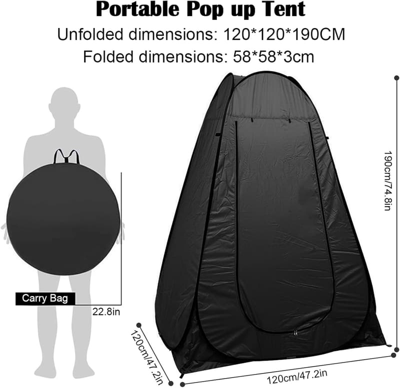 Portable Privacy Shower Tent for Camping & Outdoor Activities