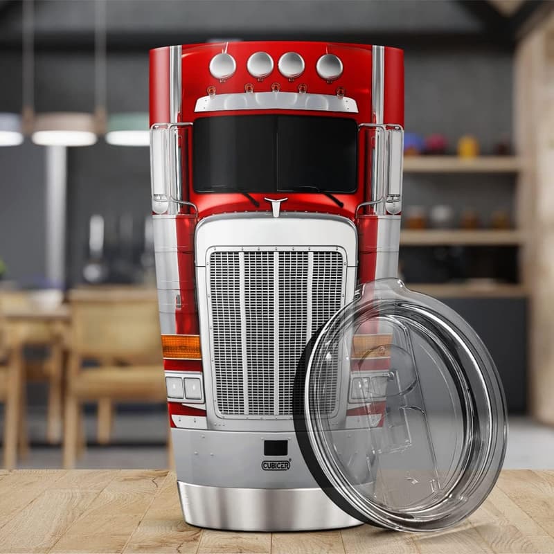 Christmas Gift for Dad: Insulated Stainless Steel Truckers Mug 20 Oz