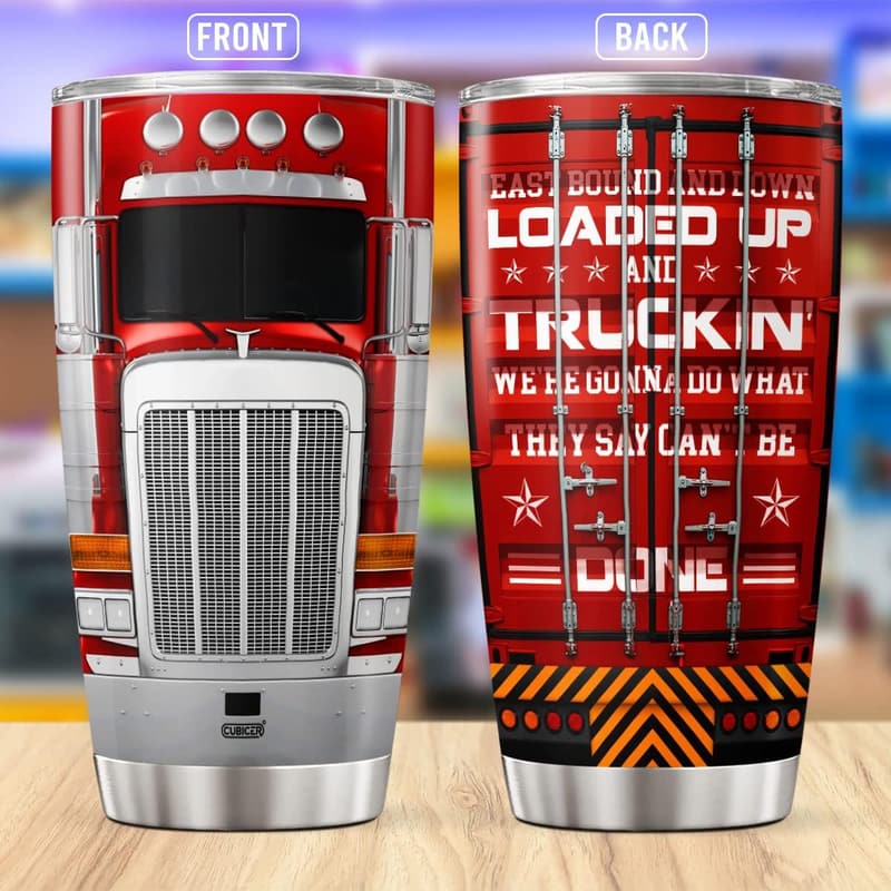 Christmas Gift for Dad: Insulated Stainless Steel Truckers Mug 20 Oz