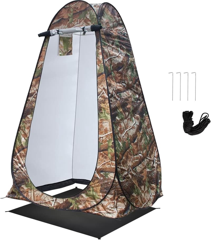 Portable 7ft Camping Privacy Tent for Shower & Toilet Use