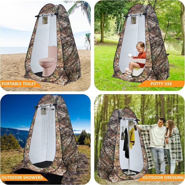 Portable 7ft Camping Privacy Tent for Shower & Toilet Use