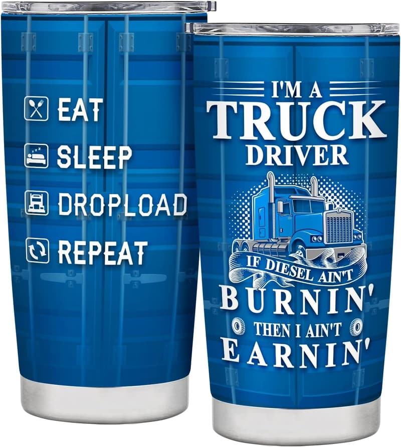 Truck Driver Appreciation Stainless Steel Tumbler, 20oz